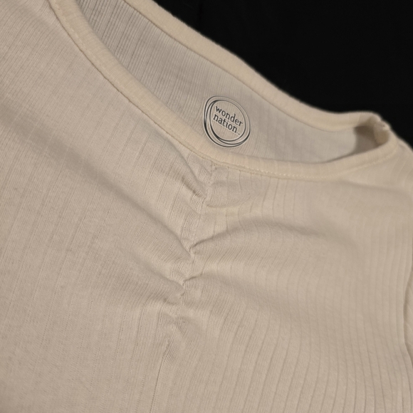 Girl'sā Floral Short Sleeve Dress Sage Green & White Size 6 Small - Picture 5 of 8